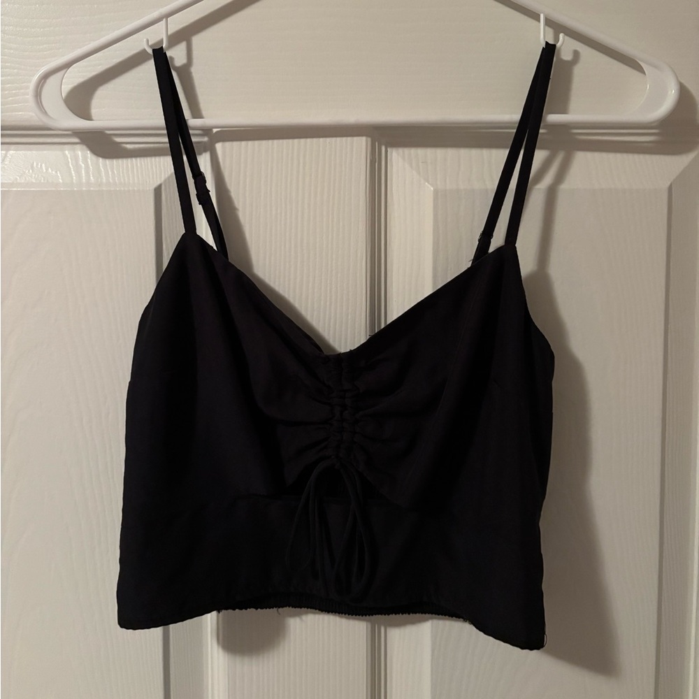 Abercrombie & Fitch Black Crop Top